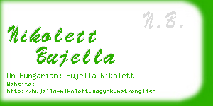 nikolett bujella business card